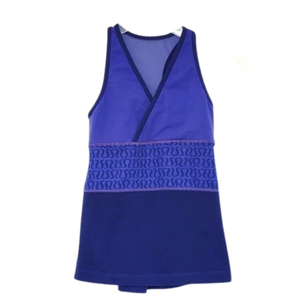 Lululemon Deep V-neck Purple Racerback Tank
